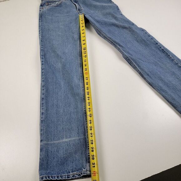 Vintage 90s Levis 505 Jeans Men 31x32 Blue Straight Leg Distressed Grunge - Picture 7 of 15